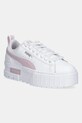Παιδικά δερμάτινα αθλητικά παπούτσια Puma Mayze Lth Jr μικρό ροζ 384527