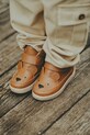 Παιδικά δερμάτινα αθλητικά παπούτσια Donsje Mika Sneakers Bear υψηλό καφέ 2030201.22.28