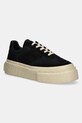 Αθλητικά MM6 Maison Margiela δέρμα σαμουά μαύρο SH1WS0013.P8086