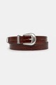 Δερμάτινη ζώνη Drôle de Monsieur La Ceinture Croco καφέ G.AC168.LH031.BN