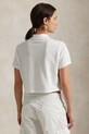 Βαμβακερό μπλουζάκι πόλο Polo Ralph Lauren 211965104 λευκό SS25