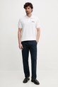 Βαμβακερό μπλουζάκι πόλο Versace Jeans Couture 78GAG623.J0003 μπεζ SS25
