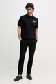 Βαμβακερό μπλουζάκι πόλο Versace Jeans Couture 78GAG623.J0003 μαύρο SS25