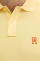 Βαμβακερό μπλουζάκι πόλο Tommy Hilfiger κίτρινο MW0MW33167