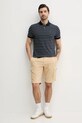 Βαμβακερό μπλουζάκι πόλο Tommy Hilfiger MW0MW39994 σκούρο μπλε SS25