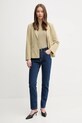 Τζιν παντελόνι Sisley 4MCPLE046 σκούρο μπλε SS25