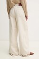 Ρούχα Τζιν με μείγμα από λινό Pepe Jeans WIDE LEG JEANS UHW JAIMY PL204740TC9 μπεζ
