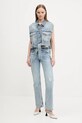 Βαμβακερό τζιν Hugo Blue 50537425 μπλε SS25