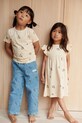 Τζιν παντελόνι Liewood Cesar Printed Denim Pants LW19921 μπλε