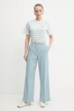 Μάλλινα παντελόνια Weekend Max Mara 2515131041600 τιρκουάζ SS25