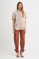 Βαμβακερό παντελόνι Marciano Guess PAT 5GGB20.7315A πορτοκαλί SS25
