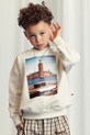Παιδικό παντελόνι Mini Rodini Gingham 2523016113 μπεζ