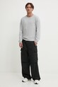 Βαμβακερό παντελόνι PURPLE BRAND WOVEN CARGO PANT P527.WCBB125 μαύρο SS25