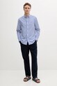 Λινό παντελόνι United Colors of Benetton 4AGH55HW8 σκούρο μπλε SS25