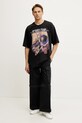 Βαμβακερό παντελόνι adidas Originals CARGO PANTS JY6293 μαύρο SS25