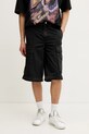 Βαμβακερό παντελόνι adidas Originals CARGO PANTS μαύρο JY6293