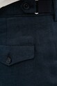 Λινό παντελόνι Tommy Hilfiger σκούρο μπλε SQTHL5607.SQTH500