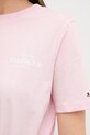 Βαμβακερό φόρεμα Tommy Hilfiger WW0WW45529 ροζ