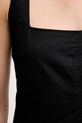 Φόρεμα από λινό μείγμα Calvin Klein Jeans J20J225277 μαύρο