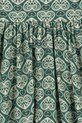 Παιδικό βαμβακερό φόρεμα Konges Sløjd COEUR LACE DRESS GOTS KS102650 τιρκουάζ