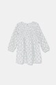 Παιδικό βαμβακερό φόρεμα United Colors of Benetton 40VFGV028.P.Seasonal λευκό SS25