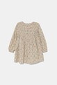 Παιδικό βαμβακερό φόρεμα United Colors of Benetton 40VFGV028.P.Seasonal μπεζ SS25