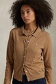 Βαμβακερή ζακέτα Polo Ralph Lauren μπεζ 211959285