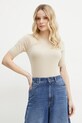 Μάλλινη ζακέτα Weekend Max Mara μπεζ 2515381011600