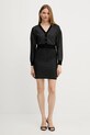 Πλεκτή ζακέτα Guess KHLOE W5GR08.Z3MN2 μαύρο SS25