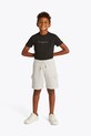 Παιδικό σορτς Tommy Hilfiger casual λευκό KB0KB09659.PPYA