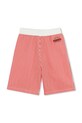 Παιδικό βαμβακερό σορτς Kenzo Kids K61121.114.150 κόκκινο SS25