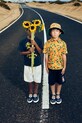 Αγορίστικα Παιδικό βαμβακερό σορτς Kenzo Kids K61122.86.108 μπλε