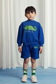 Παιδικό βαμβακερό σορτς Mini Rodini Lizard βαμβάκι μπλε 2523015460