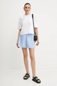 Βαμβακερό σορτσάκι Ivy Oak PIPER ANN IO115206 μπλε SS25