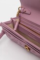 Δερμάτινη τσάντα ώμου Pinko 103765.A1YB μωβ