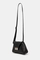 Δερμάτινη τσάντα MM6 Maison Margiela SB5ZH0020 μαύρο SS25