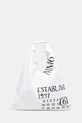 Βαμβακερή τσάντα MM6 Maison Margiela Classic Japanese Handbag υφασμάτινο λευκό S54WD0039.T1003