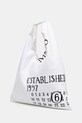 Βαμβακερή τσάντα MM6 Maison Margiela Classic Japanese Handbag S54WD0039.T1003 λευκό SS25