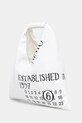 Βαμβακερή τσάντα MM6 Maison Margiela SB6WD0013.P7260 λευκό SS25