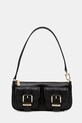 Δερμάτινη τσάντα MICHAEL Michael Kors λείο δέρμα μαύρο 32S5GZCU1L