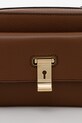 Δερμάτινη τσάντα Bally WAC03U καφέ