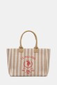 Βαμβακερή τσάντα U.S. Polo Assn. Pool υφασμάτινο μπεζ BEU2P8693WCO