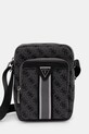 Σακίδιο Guess MILANO απομίμηση λείου δέρματος μαύρο HMMIST.P5163