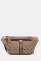 Τσάντα φάκελος Guess MILANO υφασμάτινο καφέ HMMIST.P5156