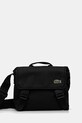 Σακίδιο Lacoste υφασμάτινο μαύρο NU4865NE