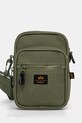 Σακίδιο Alpha Industries Label Messenger Bag S υφασμάτινο πράσινο 156941