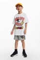 Παιδικό βαμβακερό μπλουζάκι Desigual x Disney στάμπα λευκό 25SBTK14