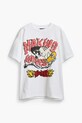 Παιδικό βαμβακερό μπλουζάκι Desigual x Disney 25SBTK14 λευκό SS25