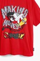 Παιδικό βαμβακερό μπλουζάκι Desigual x Disney κόκκινο 25SBTK14