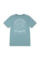 Αγορίστικα Παιδικό μπλουζάκι Levi's SUN BURST TEE 9EM655 τιρκουάζ